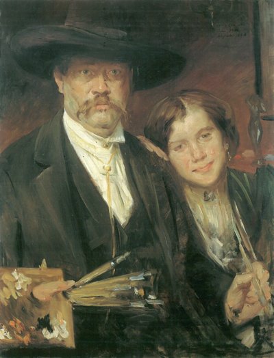 Autorretrato con Modelo de Lovis Corinth